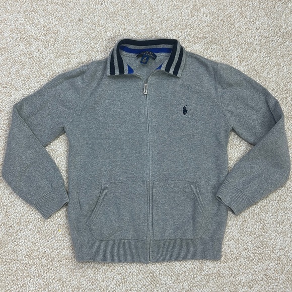 Ralph Lauren Polo Zip Front Sweater - Picture 1 of 5